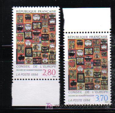 Sellos: FRANCIA SERIE E LA UNESCO 1994 - Foto 1