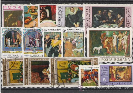 Stamps: BONITO LOTE DE PINTURA LOS DE LA FOTO
