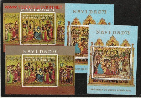 Stamps: BONITO LOTE DE HOJAS BLOQUE DE PINTURA  LAS DE LA FOTO
