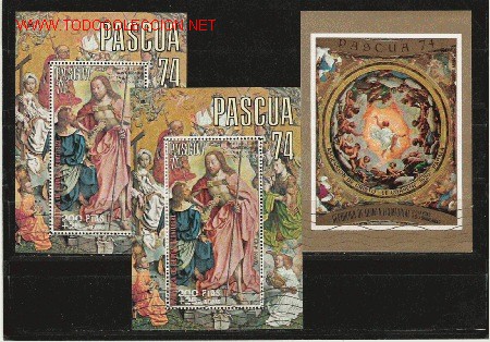 Stamps: BONITO LOTE DE HOJAS BLOQUE DE PINTURA  LAS DE LA FOTO