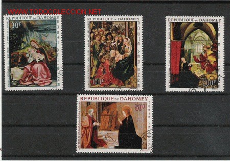 Stamps: COLONIAS FRANCESAS PRECIOSA SERIE DE PINTURA