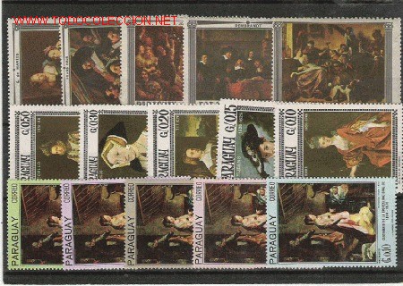 Stamps: PRECIOSO LOTE DE SERIES NUEVAS DE PINTURA LAS DE LA FOTO