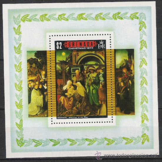 Briefmarken: TEMA NAVIDAD Y PINTURA HOJA BLOQUE NUEVA N&ordm; 29