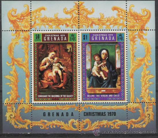 Briefmarken: TEMA NAVIDAD Y PINTURA HOJA BLOQUE NUEVA N&ordm; 10