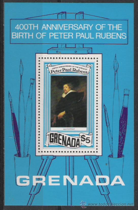 Timbres: TEMA NAVIDAD Y PINTURA HOJA BLOQUE NUEVA N&ordm; 69 RUBENS