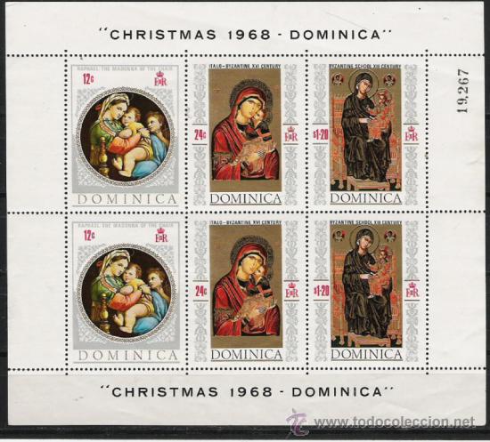 Briefmarken: TEMA NAVIDAD Y PINTURA HOJA BLOQUE NUEVA
