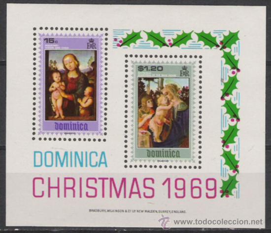 Briefmarken: TEMA NAVIDAD Y PINTURA HOJA BLOQUE NUEVA N&ordm; 1
