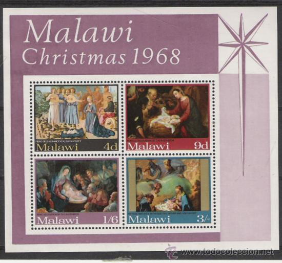 Briefmarken: TEMA NAVIDAD Y PINTURA HOJA BLOQUE NUEVA N&ordm; 12