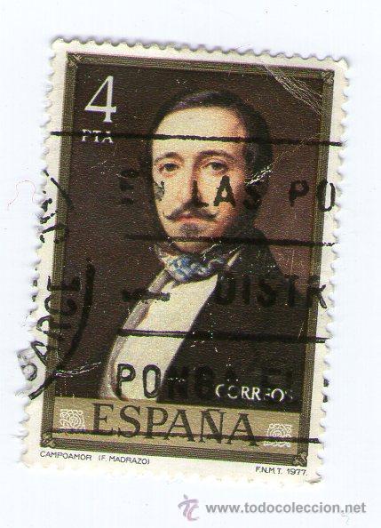 Selos: sello / vi&ntilde;eta de del cuadro de madrazo, campoamor, a&ntilde;o 1977