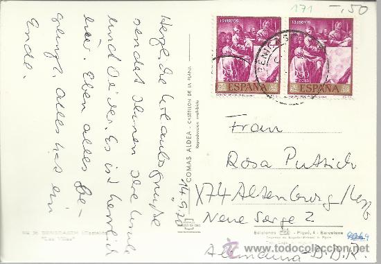 Briefmarken: TP CON  MAT NENICASSIM SELLO PINTURA ALONSO CANO