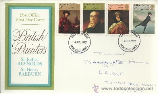 Stamps: INGLATERRA SPD PINTURA ARTE REYNOLDS RAEBURN