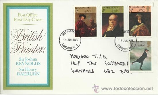 Stamps: INGLATERRA SPD PINTURA ARTE REYNOLDS RAEBURN