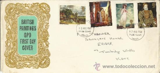 Stamps: INGLATERRA SPD ARTE PINURA PINTORES BRITANICOS