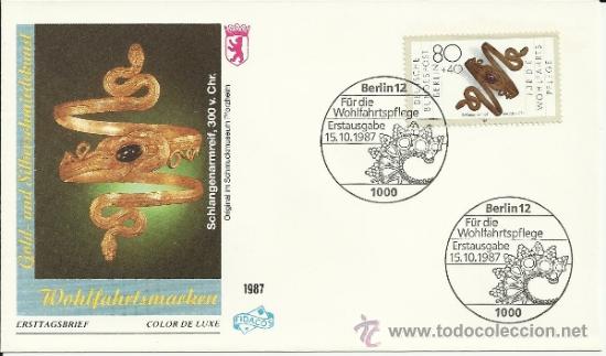 Stamps: ALEMANIA BERLIN SPD ARTE BRAZALETO ORO ARTESANIA