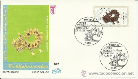 Stamps: ALEMANIA BERLIN SPD ADORNO DE HUESO ORO ARTESANIA