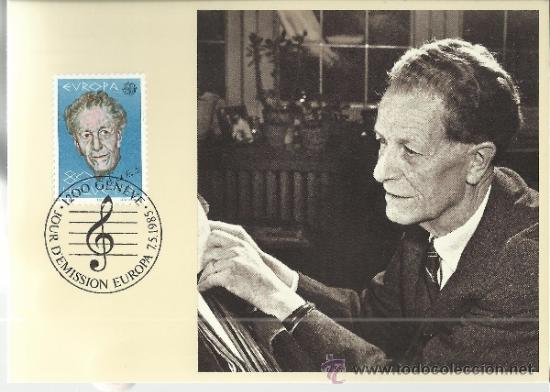 Selos: MAXIMA SUIZA GENEVE MUSICA FRANK MARTIN EUROPA CEPT