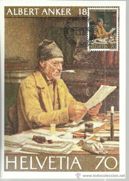 Selos: MAXIMA SUIZA ARTE PINTURA ALBERT ANKER MAT BERN