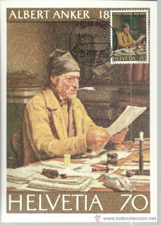 Selos: MAXIMA SUIZA ARTE PINTURA ALBERT ANKER MAT INS