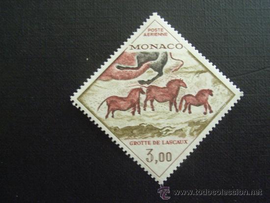 Sellos: PINTURA. MONACO N&ordm; YVERT AEREO 95***A&Ntilde;O 1970. PINTURAS RUPESTRES DE LASCAUX