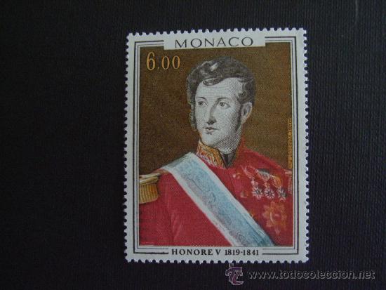 Timbres: PINTURA.  MONACO N&ordm; YVERT 1124***A&Ntilde;O 1977 HONORE V, CUADRO DE M.VERROUST
