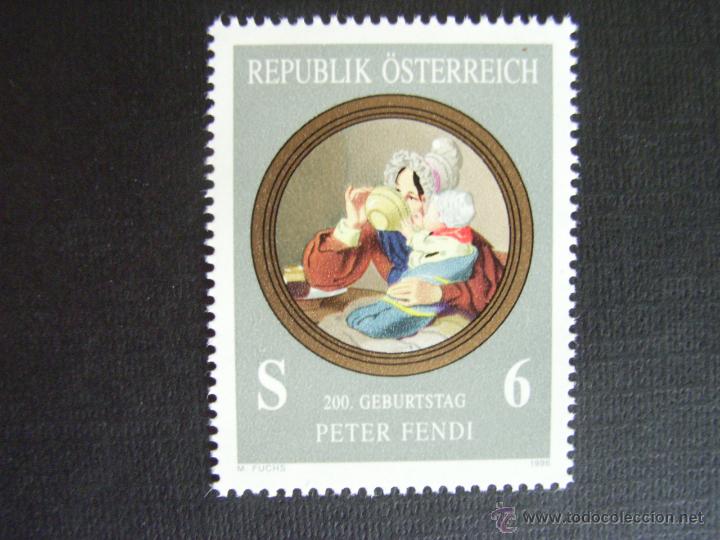 Selos: PINTURA. AUSTRIA N&ordm; YVERT 2011*** A&Ntilde;O 1996. BICENTENARIO NACIMIENTO PINTOR PETER FENDI