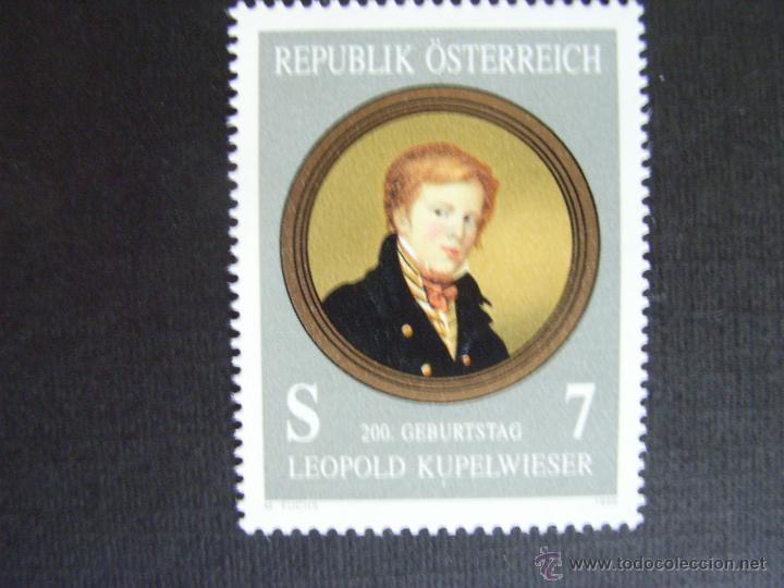 Selos: PINTURA. AUSTRIA N&ordm; YVERT 2012*** A&Ntilde;O 1996. BICENTENARIO NACIMIENTO PINTOR LEOPOLD KUPELWIESER