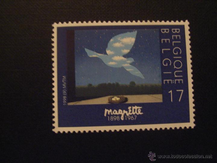 Selos: PINTURA.BELGICA  N&ordm; YVERT 2755***A&Ntilde;O 1998.CENTEN. NACIM. PINTOR RENE MAGRITTE(II). EMIS.CONJ.FRANCIA