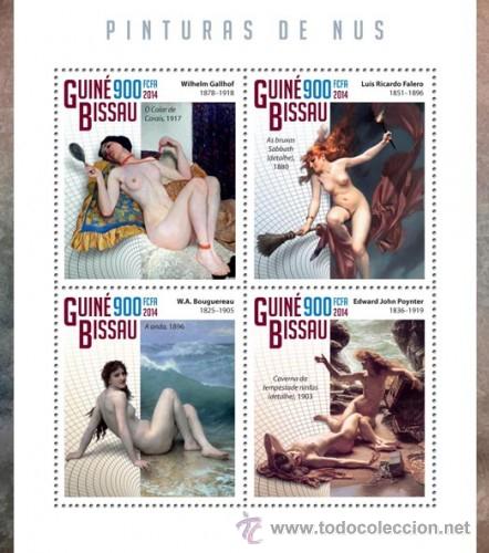 Sellos: Guinea Bissau 2014 DESNUDOS - Foto 1