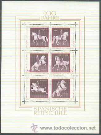 Sellos: &Aacute;ustria ** & 400 anos Alta Escola de Equita&ccedil;&atilde;o Espanhola 1972