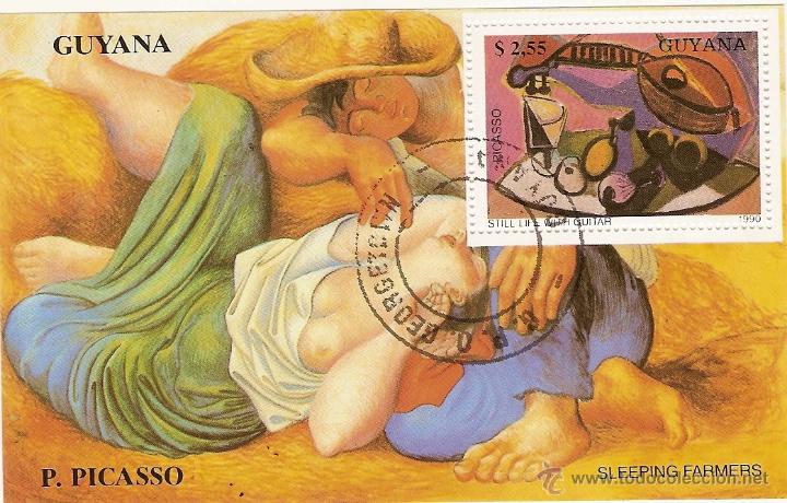 Sellos: Guiana & Picasso 1990 - Foto 1