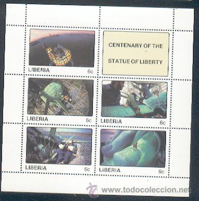 Sellos: Liberia ** & Est&aacute;tua da Liberdade (1) - Foto 1