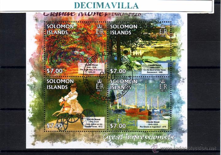 Sellos: L699, SALOMON ISLAS, 2013, CLAUDE MONET - Foto 1