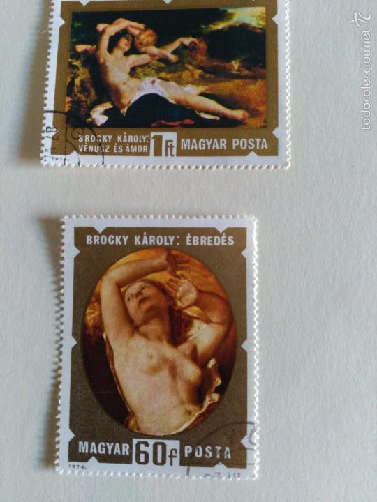 Briefmarken: DESNUDOS, 2 valores, MAGYAR POSTA