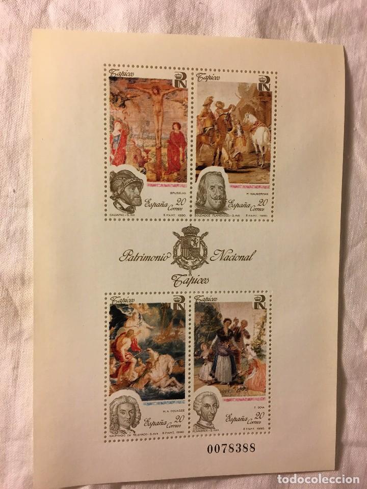 Selos: RA140 PLIEGO DE SELLO SELLOS PATRIMONIO NACIONAL TAPICES, NUMERADO 0078388