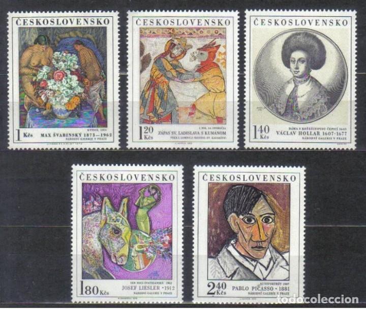Selos: CHECOSLOVAQUIA 1972 -PICASSO - YVERT N&ordm; 1948-1952