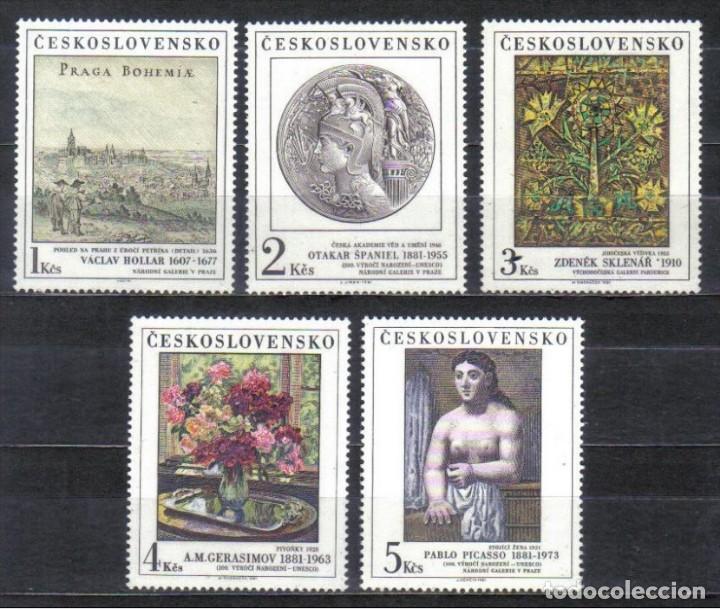 Stamps: CHECOSLOVAQUIA 1981 -PICASSO - YVERT N&ordm; 2464-2468