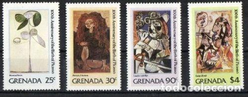 Sellos: GRENADA 1981 - PICASSO - YVERT N&ordm; 972-975 - Foto 1