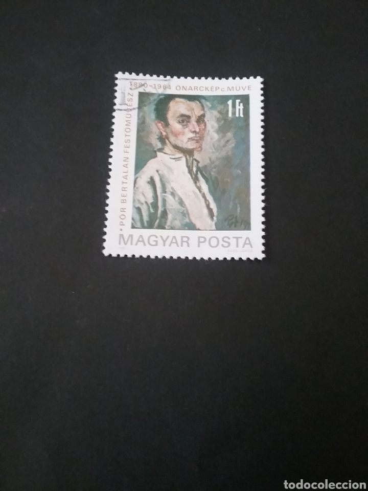 Selos: Sellos de Hungr&iacute;a (Magyar Posta) mtdos. 1980. Nacimiento. Autoretrato.Personalidades. Pintor. Anive