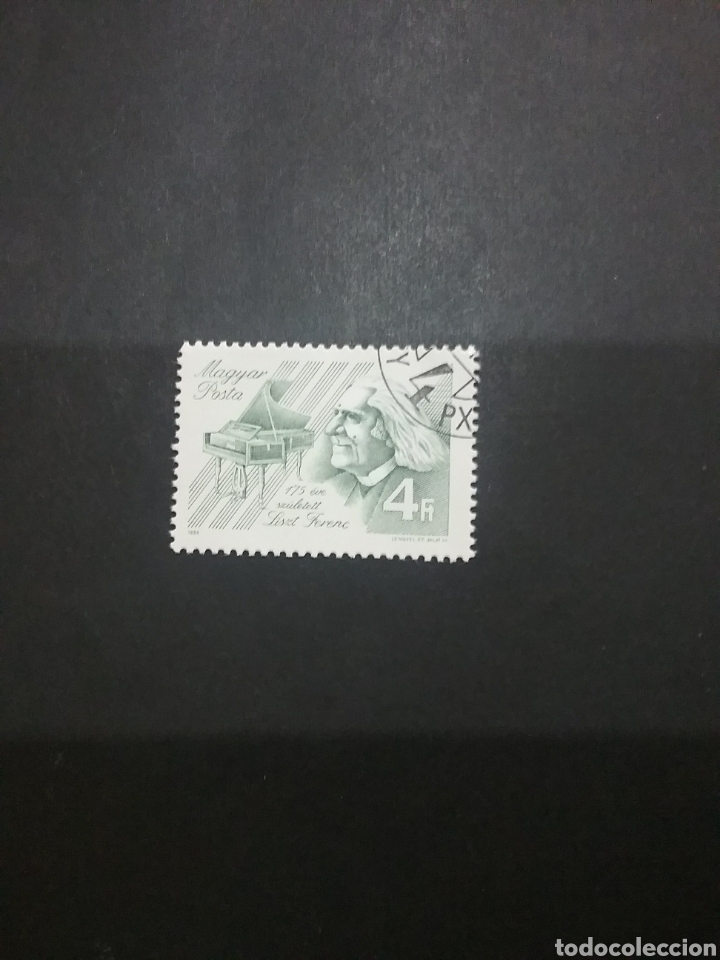 Selos: Sellos de Hungr&iacute;a (Magyar Posta) mtdos. 1986. Compositores. Piano. Musica. Instrumemtos.