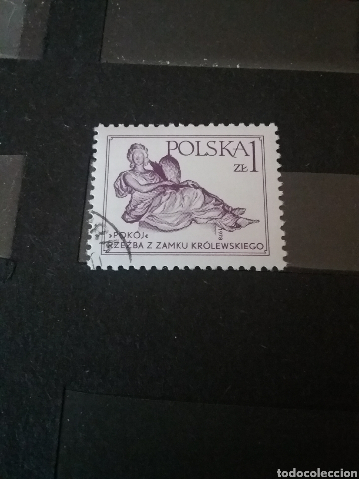 Stamps: Sellos de R. de Polonia (Polska) mtdos. 1978. Escultura. Andre le Brun. Arte. Mujer. Cantaro. Paz