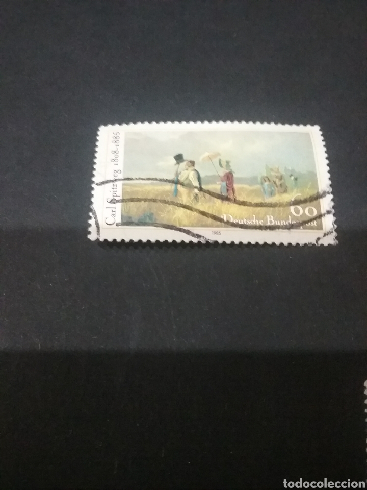 Briefmarken: Sellos Alemania, R. Federal mtdos/1985/pintura/arte/aniversario/muerte/Carl Spitweg/paisaje/sombrill
