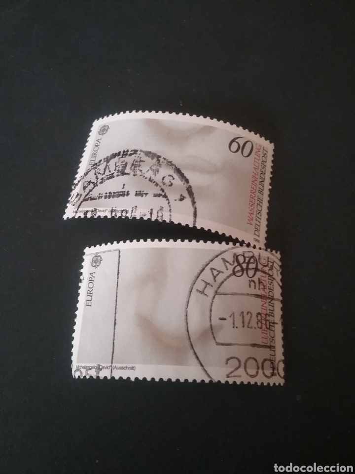 Briefmarken: Sellos Alemania, R. Federal mtdos/1986/detalles David Miguel Angel/boca/nariz/arte/escultura/marmol