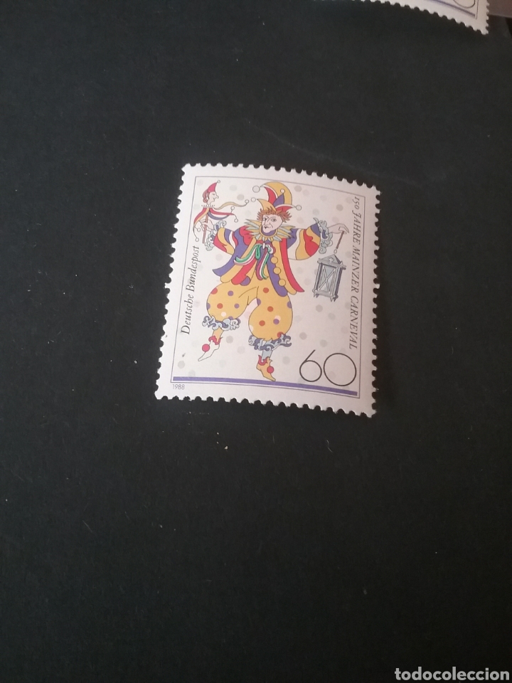 Briefmarken: Sellos Alemania, R. Federal nuevos/1988/carnaval/disfraz/bufon/candelabro/aniversario/mascara/Mainz