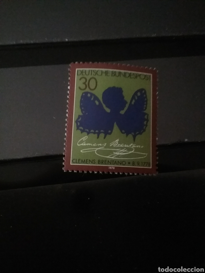 Stamps: Sellos Alemania, R. Federal nuevos/1978/aniversario/Clemen Brentano/poeta/angel/personajes famosos