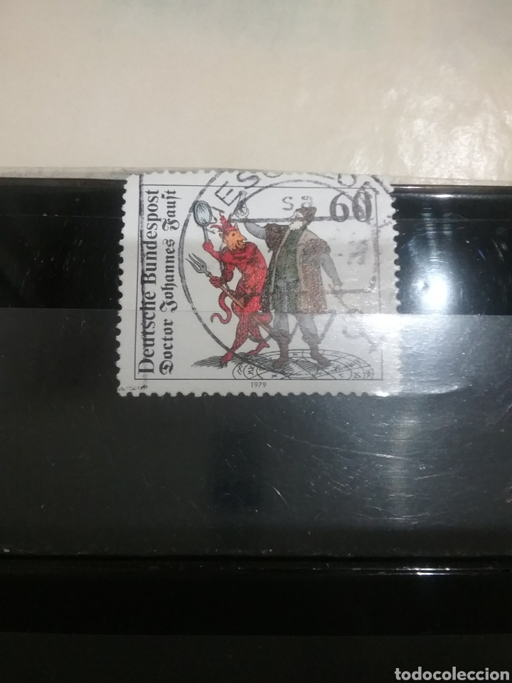 Stamps: Sellos Alemania, R. Federal mtdos/1979/literatura/escrito/novela/Mephistopheles y Fausto/