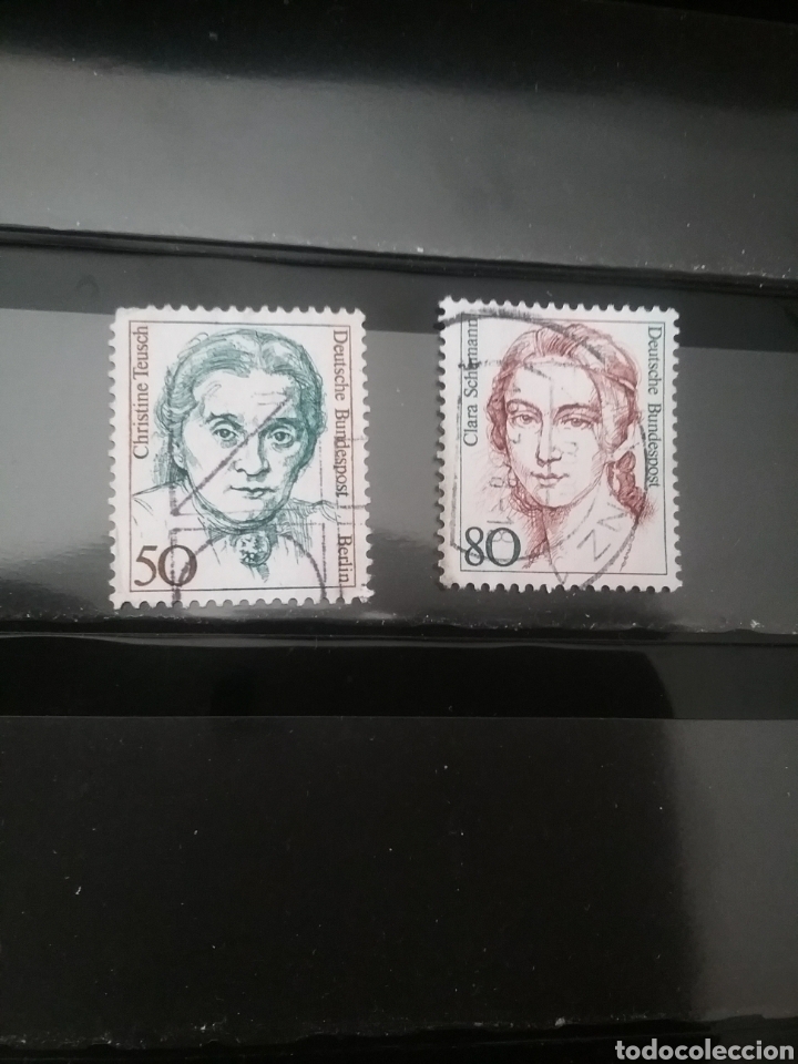 Stamps: Sellos Alemania, R. Federal mtdos/1986/mujeres famosas/politica/musica/personajes/retrato/