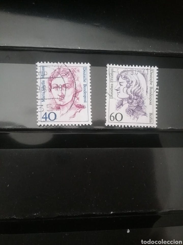 Sellos: Sellos Alemania, R. Federal mtdos/1987/mujeres famosas/medico/pintora floral/retratos/famosas