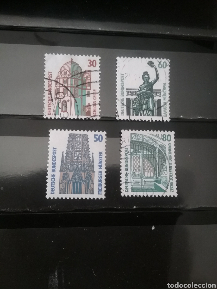 Sellos: Sellos Alemania, R. Federal mtdos/1987/serie basica/turismo/castillo/torre/catedral/escultura/monume