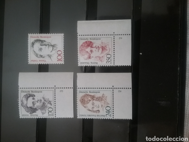 Sellos: Sellos Alemania, R. Federal nuevos/198mujeres famosas/actriz/politica/filosofa/feminista/