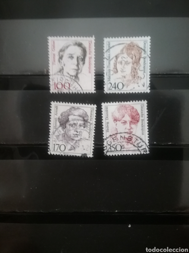 Selos: Sellos Alemania, R. Federal mtdos/1988/mujeres famosas/actriz/politica/filosofa/feminista/
